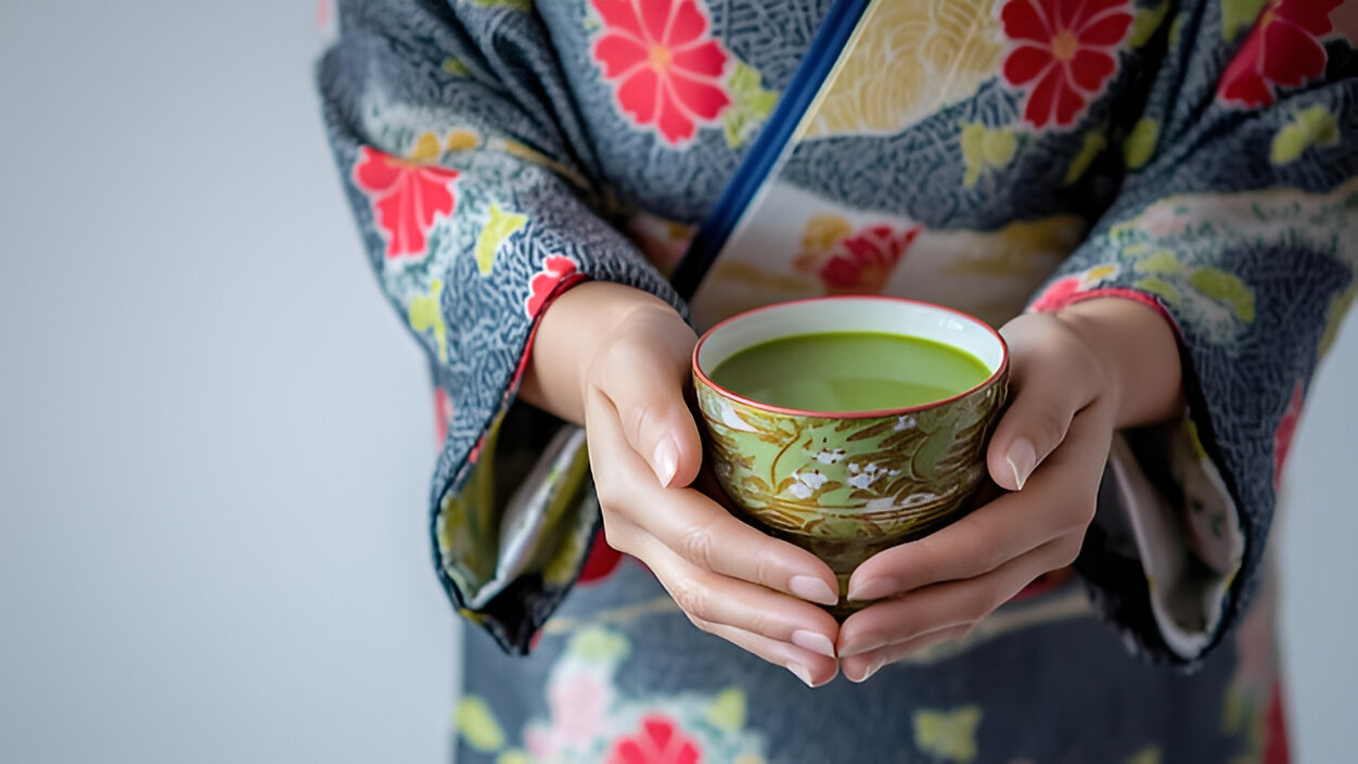Japanese Kimono and Matcha  a Moment of Tea Culture | Senchatokyo | Authentic Japanese Sencha Tea  Premium Matcha Shop